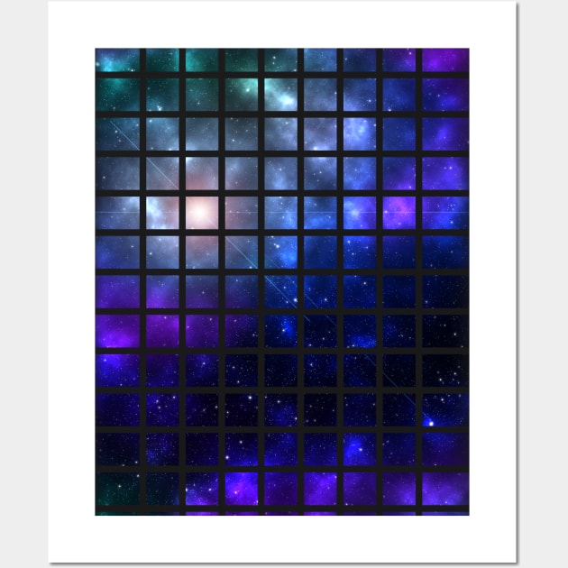 Galaxy Grid Wall Art by zoddie